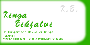 kinga bikfalvi business card
